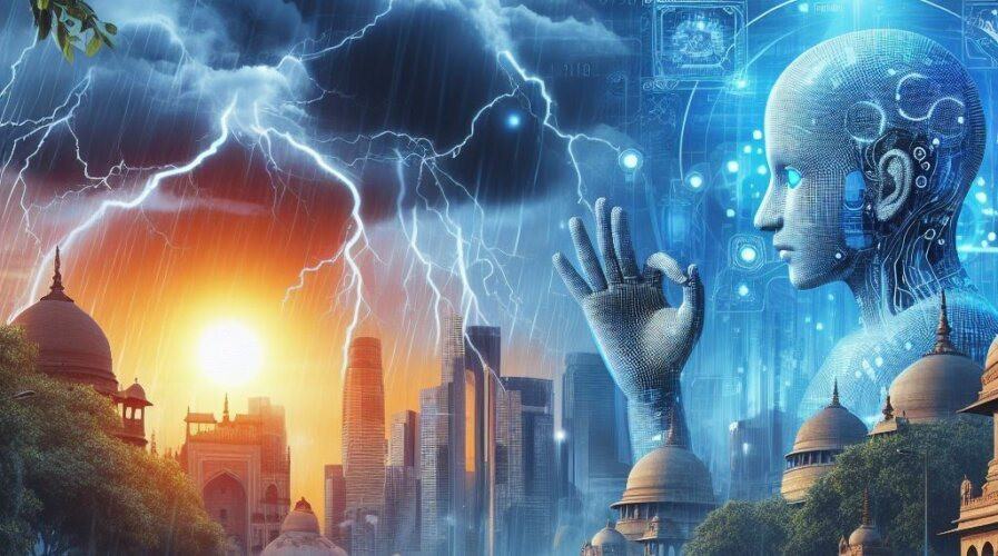 Trí tuệ nhân tạo (AI) phục vụ dự báo thời tiết cực đoan. (Ảnh: vjst.vn) Media